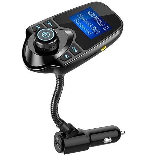 Nulaxy Беспроводной автомобильный Bluetooth FM-передатчик Радио адаптер Автомобильный комплект
